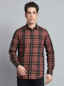 Monte Carlo Men Tartan Checks Opaque Checked Casual Shirt