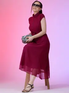 Raiyani Fashion Georgette Fit & Flare Maxi Dress