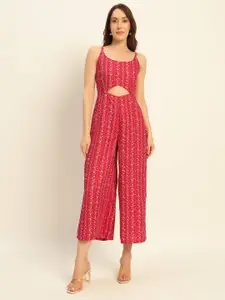 DressBerry Floral Print Crepe A-Line Maxi Dress