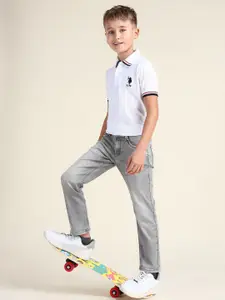 U.S. Polo Assn. Kids Boys Slim Fit Heavy Fade Stretchable Jeans