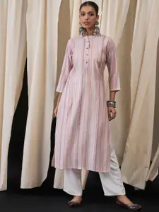 Anouk Women Printed Chanderi Silk Kurta