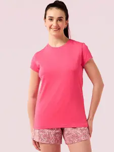 Enamor Slim-Fit Short Sleeve Crew Neck Stretch Lounge T-Shirt