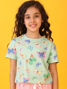 Anthrilo Girls Printed T-shirt