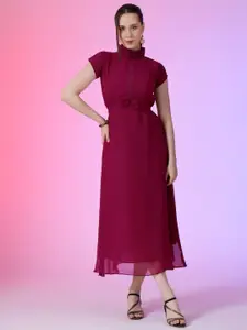 Raiyani Fashion Georgette Fit & Flare Maxi Dress