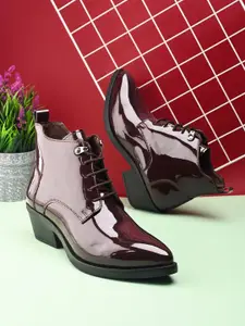 DressBerry Women Casual Block-Heeled Regular Boots