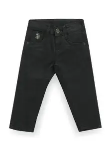 U.S. Polo Assn. Kids Boys Slim Fit Mid-Rise Stretchable Jeans