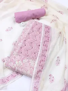 Meena Bazaar Printed Unstitched Dress Material