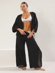 Trendyol V-Neck Top With Trousers Co-Ords