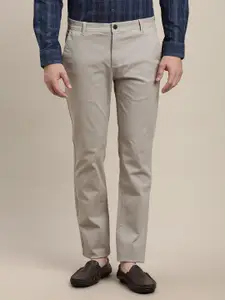 Turtle Men Printed Relaxed Skinny Fit Chinos Trousers