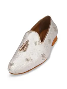 TANNY SHOES Men Velvet Mojaris