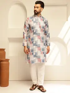 SOJANYA Men Printed Regular Kurta with Pyjamas