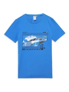 Puma x Rocket League Boys Printed Pure Cotton Short Sleeve T-Shirt
