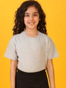 Anthrilo Girls Printed Pockets T-shirt