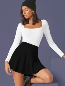 Dream Beauty Fashion Women Square Neck Fitted Top