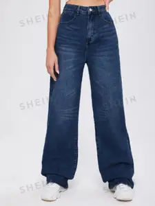 Metronaut Women Comfort Wide Leg Light Fade Stretchable Jeans