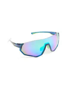 Royal Enfield Men Shield Sunglasses with UV Protected Lens