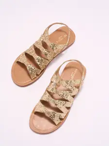 Pantaloons Junior Girls Embellished Party Open Toe Flats