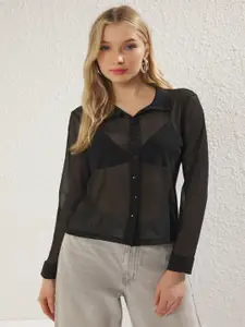 Trendyol Women Opaque Casual Shirt