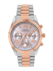 French Connection Women Dial & Stainless Steel Bracelet Style Straps Analogue Watch FCM06RTM