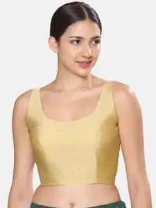 Studio Shringaar Brocade Sleeveless Padded Saree Blouse