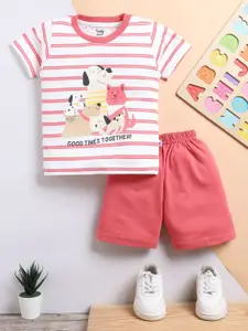 Toonyport Boys Striped T-shirt with Shorts