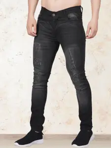 LINARIA Men Classic Slim Fit Mildly Distressed Light Fade Jeans