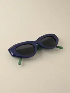 IDOR Women Oval Sunglasses with UV Protected Lens