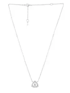 MINUTIAE Brass Silver-Plated Handcrafted Necklace