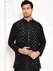 MAAHI FABS Printed Brocade Nehru Jacket