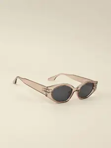 IDOR Women Oval Sunglasses with UV Protected Lens