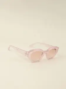 IDOR Women Oval Sunglasses with UV Protected Lens