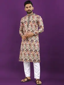 Zurika Fashion Men Printed Thread Work Kurta