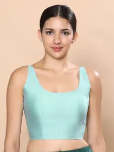 Studio Shringaar Brocade Sleeveless Padded Saree Blouse