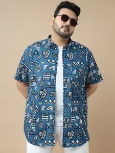 Sztori Men Standard Slim Fit Opaque Printed Casual Shirt