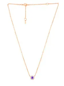 MINUTIAE Brass Rose Gold-Plated Necklace