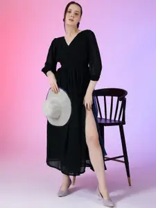 Raiyani Fashion Georgette Fit & Flare Maxi Dress