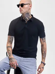 Snitch Men Polo Collar Slim Fit T-shirt