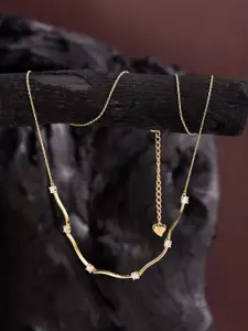 Reenisaa Copper Gold-Plated Necklace