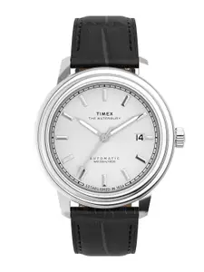 Timex Men Dial & Leather Textured Straps Analogue Motion Powered Watch TW2Y22900UJ