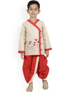 BAESD Boys Printed Regular Kurta with Dhoti Pants