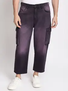 Bene Kleed Men Losse Fit Cropped Tinted Cargo Jeans