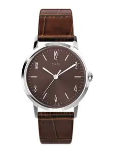 Timex Men Dial & Leather Straps Analogue Motion Powered Watch TW2W93300UJ