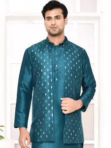MAAHI FABS Printed Brocade Nehru Jacket