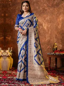 Saree mall Ethnic Motifs Silk Cotton Tussar Sarees