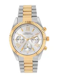 French Connection Women Dial & Stainless Steel Bracelet Style Straps Analogue Watch FCM06STM