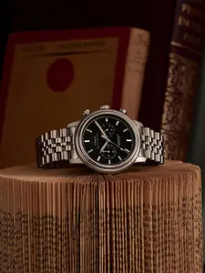 Timex Men Dial & Stainless Steel Bracelet Style Straps Analogue Chronograph Watch TW2Y23400UJ