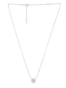 MINUTIAE Brass Silver-Plated Necklace
