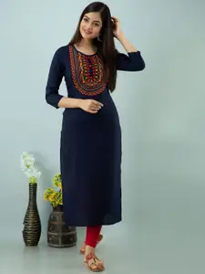 KALINI Women Floral Embroidered Kurta