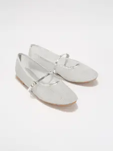 Forever Glam by Pantaloons Women Textured Party Fashion Flats