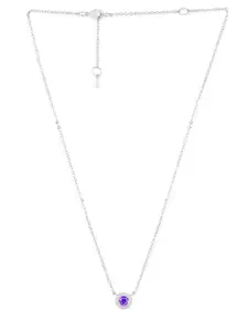 MINUTIAE Brass Silver-Plated Necklace